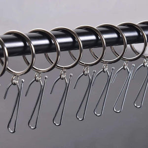Drapery hooks and tape pre-installed on your draperies perfect for your rings